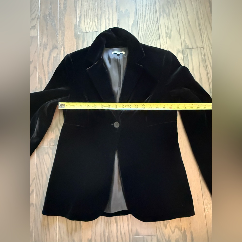 New! Vince Black Velvet Jacket Size 10 - Picture 9 of 10